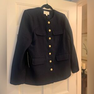 Pomander Place Midnight Blue Textured Blazer